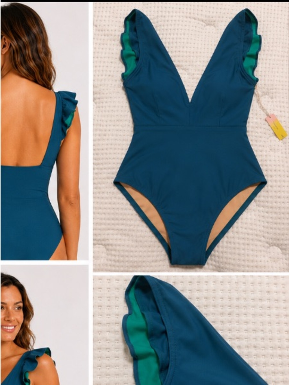 NEW SUMMERSALT The Ruffle Backflip One-Piece Swimsuit - Picture 3 of 3